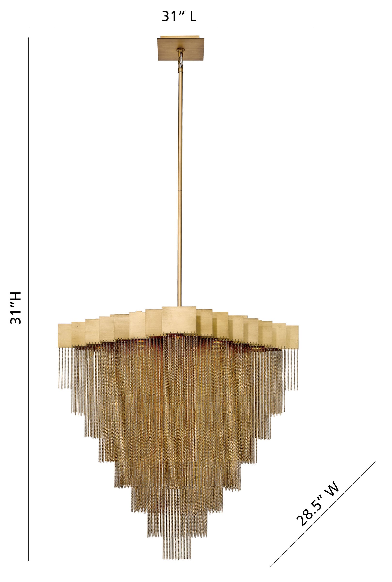 Bloomfield 18-Light 31" Integrated LED Pendant Chandelier