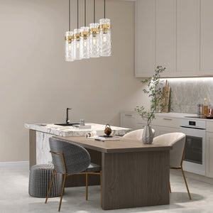 Fontaine 5 Light Linear Chandelier