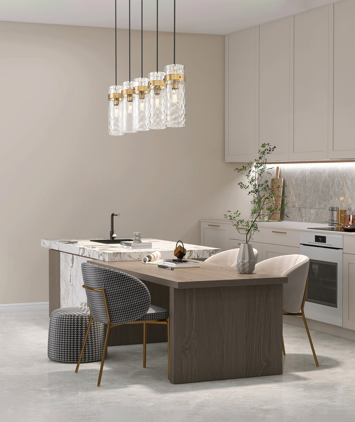 Fontaine 5 Light Linear Chandelier