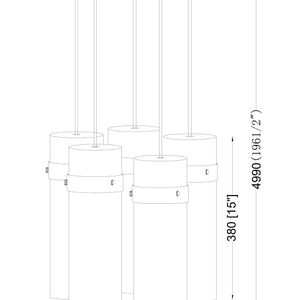 Fontaine 5 Light Chandelier