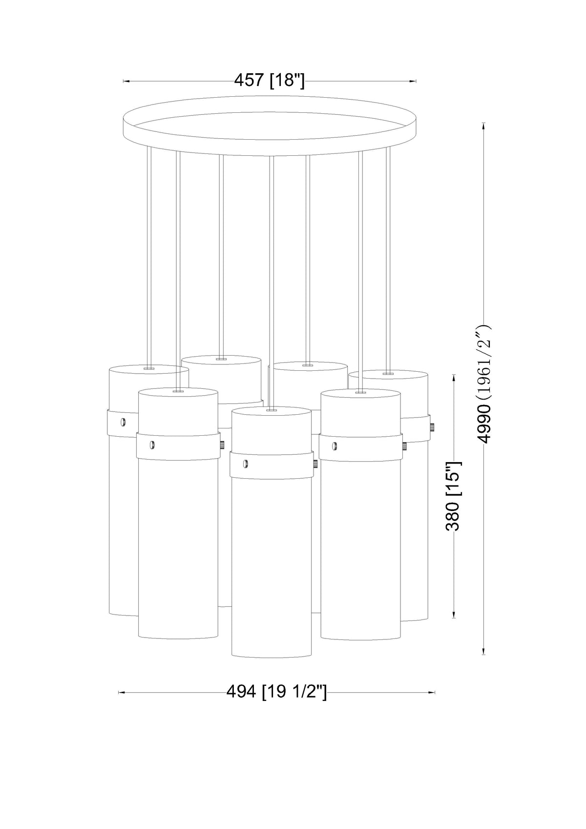 Fontaine 7 Light Chandelier