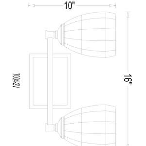 Oren 2 Light Vanity