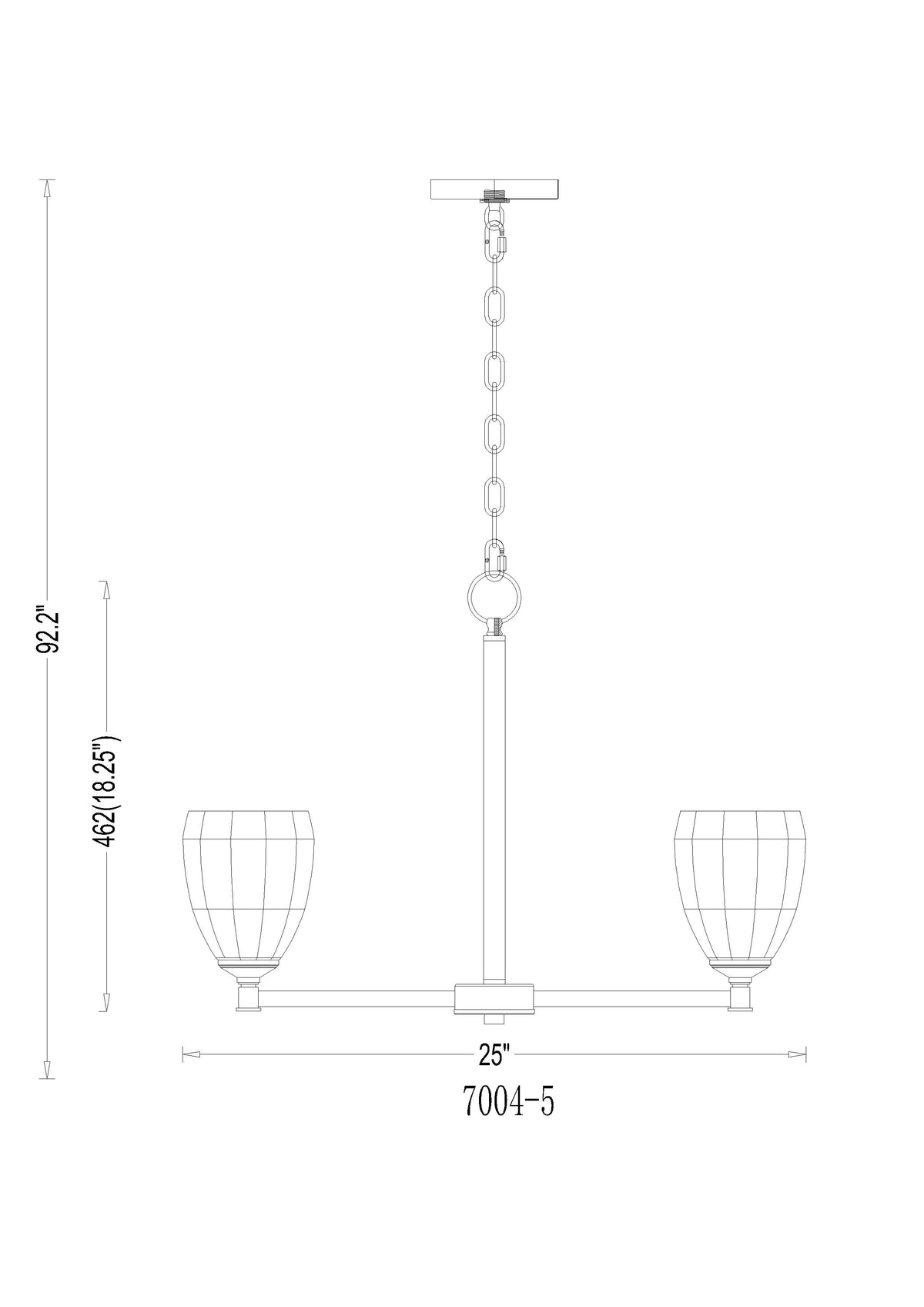 Oren 5 Light Chandelier