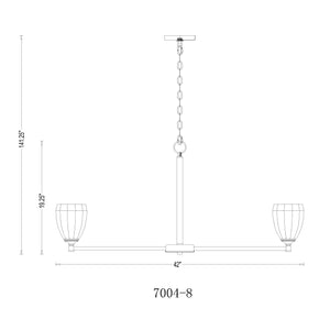 Oren 8 Light Chandelier