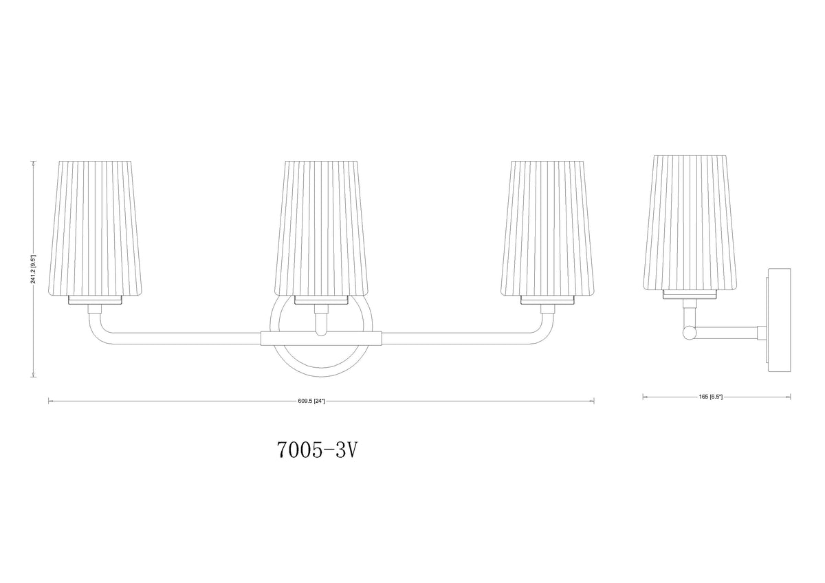 Montford 3 Light Vanity