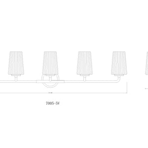 Montford 5 Light Vanity
