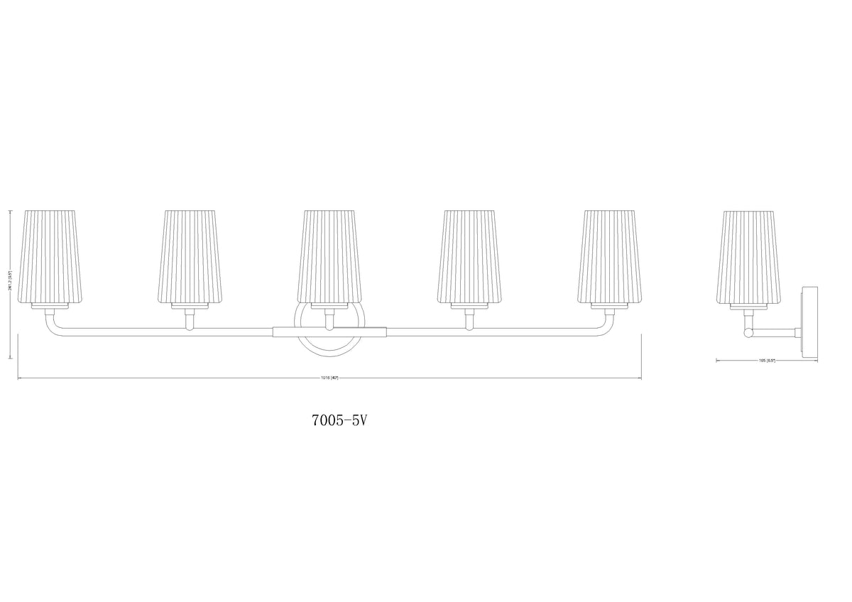 Montford 5 Light Vanity