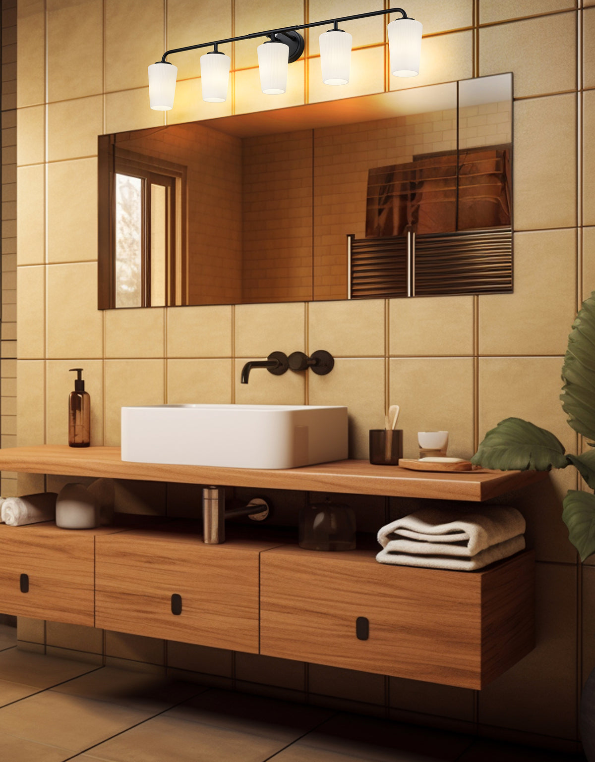 Montford 5 Light Vanity