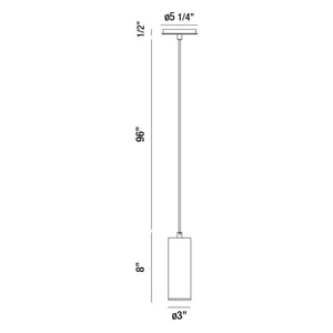 Neptune 8" Integrated LED Mini Pendant
