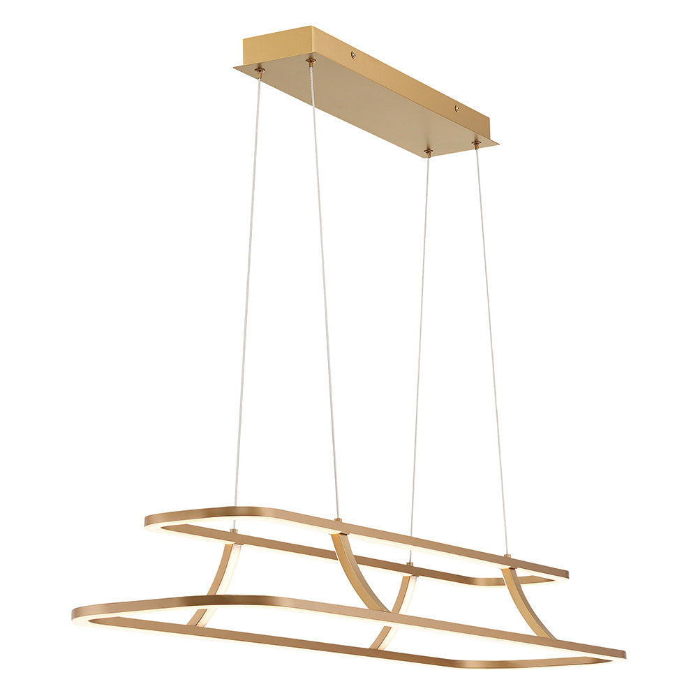 Cadoux 44" Integrated LED Linear Chandelier