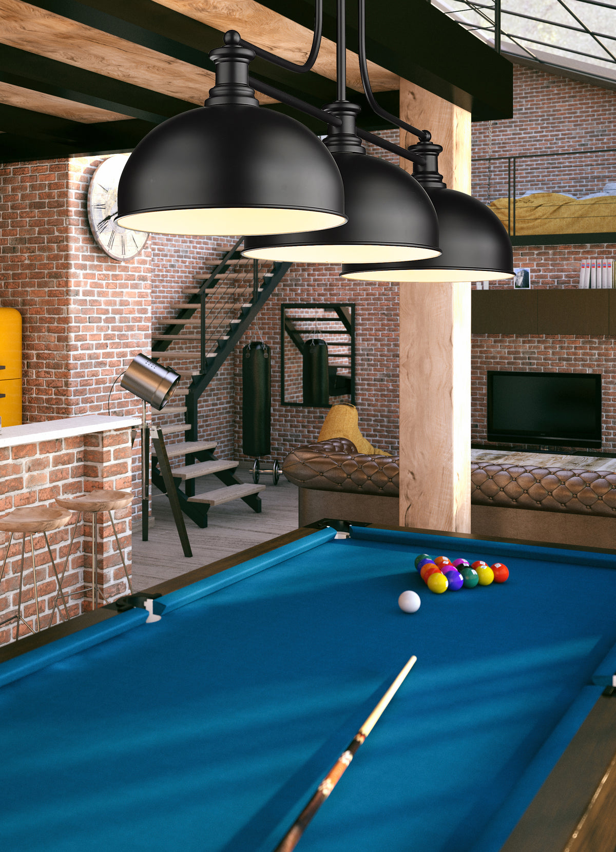 Melange 3 Light Billiard