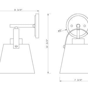 Z-Studio 1 Light Wall Sconce