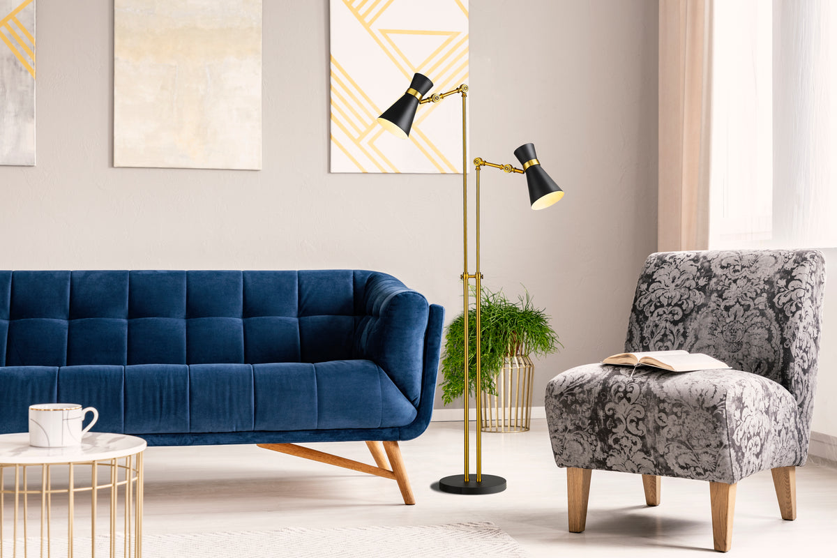 Soriano 2 Light Floor Lamp