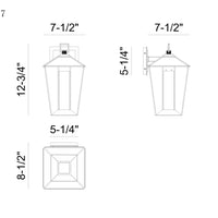 Andson 13" Integrated LED Outdoor Wall Sconce
