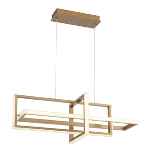 Bordo 3-Light 38" Integrated LED Linear Chandelier