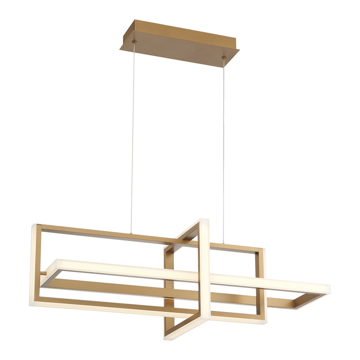 Bordo 3-Light 38" Integrated LED Linear Chandelier