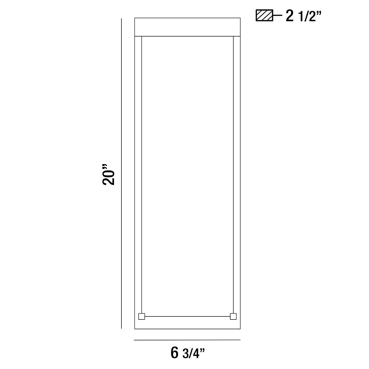 Kabo 20" Integrated LED Outdoor Wall Sconce