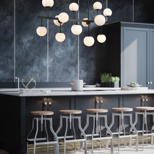 Midnetic 13 Light Linear Chandelier