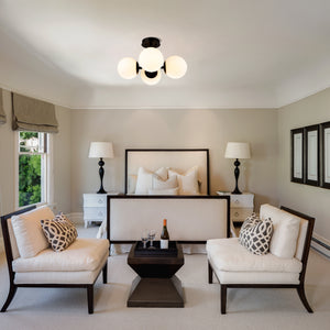 Midnetic 4 Light Semi Flush Mount