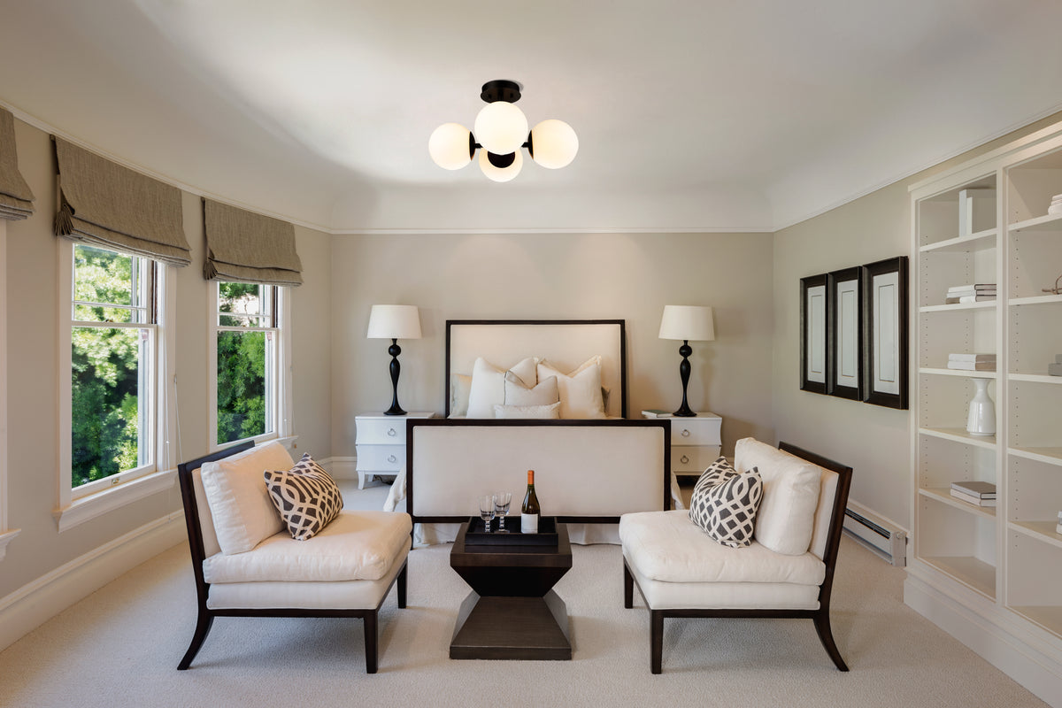 Midnetic 4 Light Semi Flush Mount