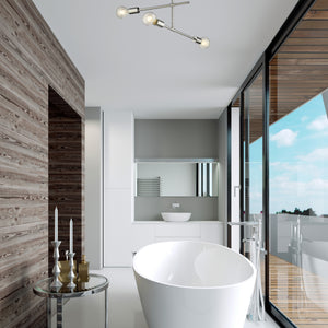 Modernist 3 Light Semi Flush Mount
