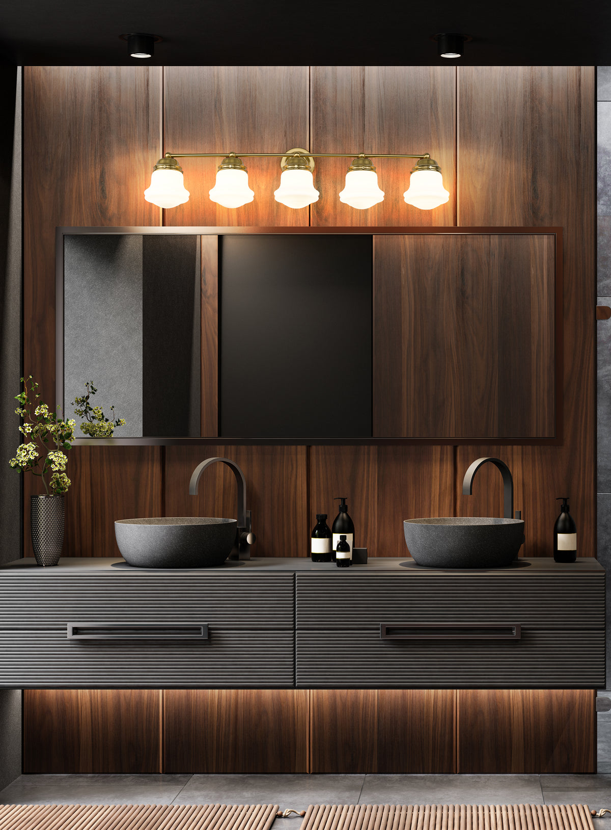 Vaughn 5 Light Vanity