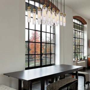 Beau 17 Light Linear Chandelier