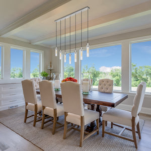 Beau 7 Light Linear Chandelier