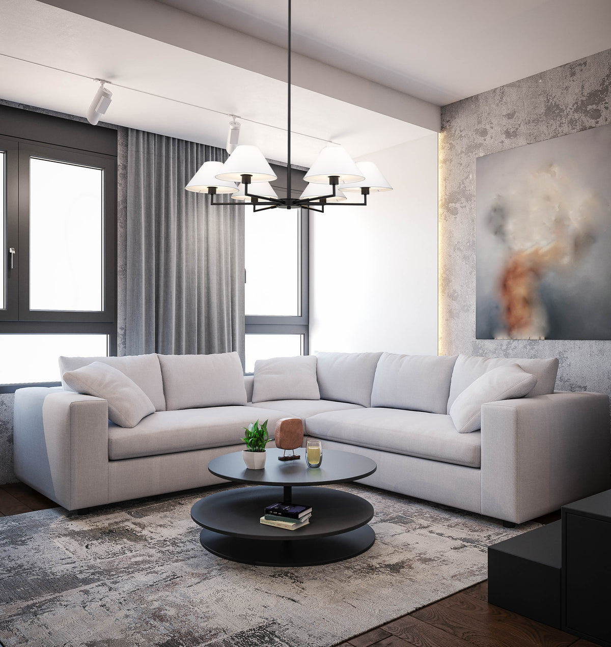 Leila 6 Light Chandelier