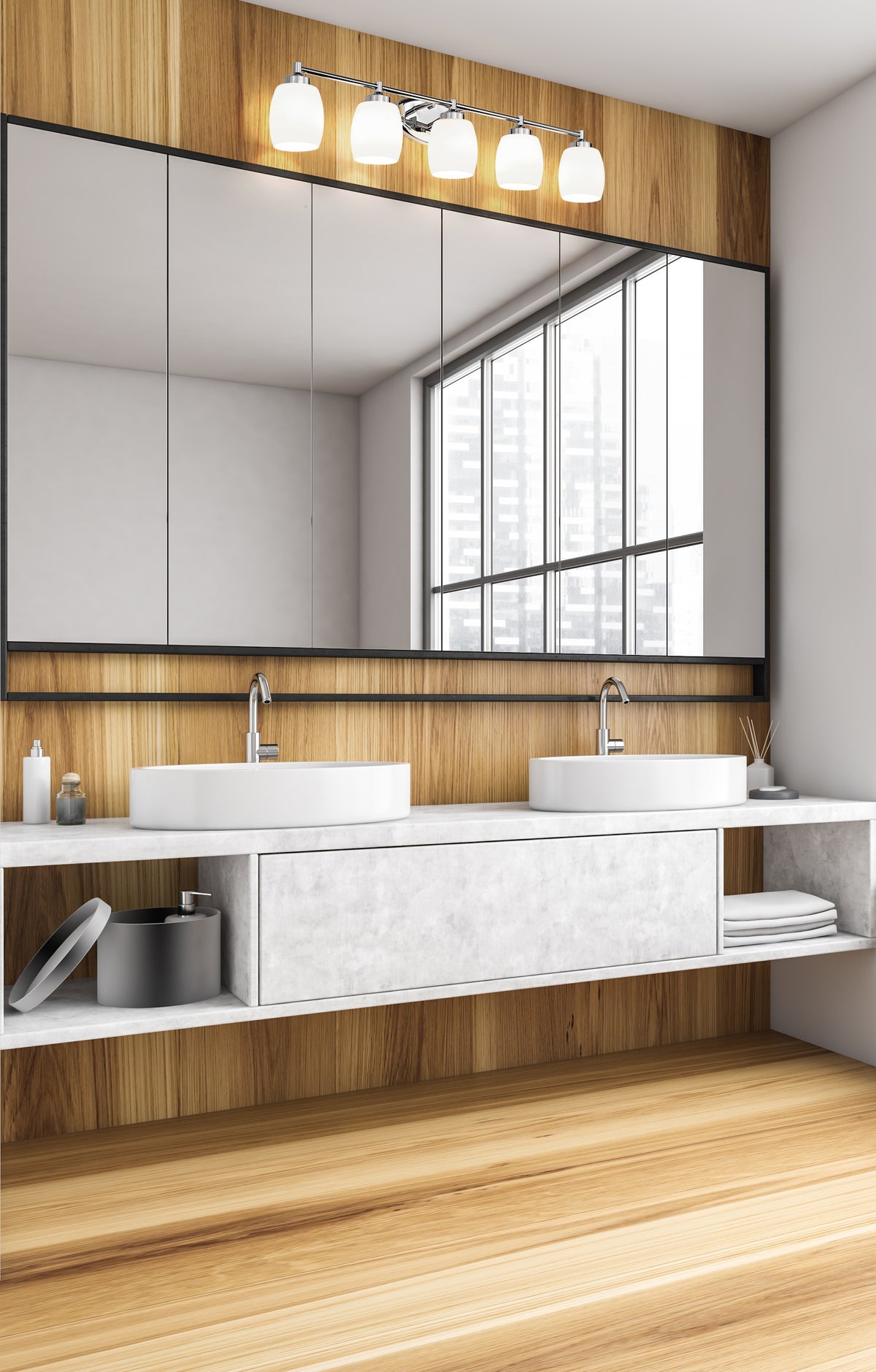 Kendrick 5 Light Vanity