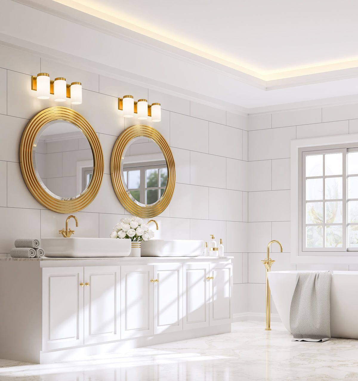 Burk 3 Light Vanity