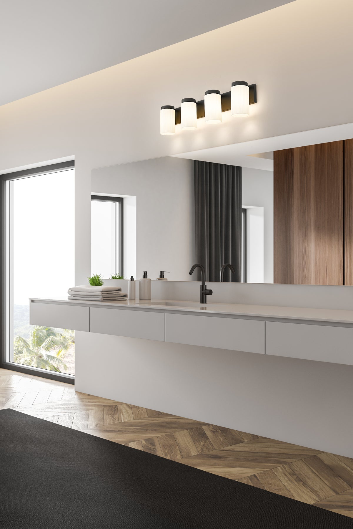 Burk 4 Light Vanity