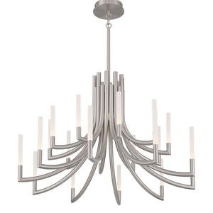 Olette 2-Tiers 20-Light 42" Integrated LED Grand Chandelier