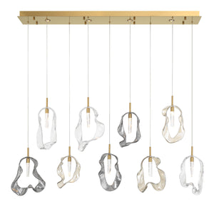 Norah 9-Light 51" Integrated LED Linear Chandelier