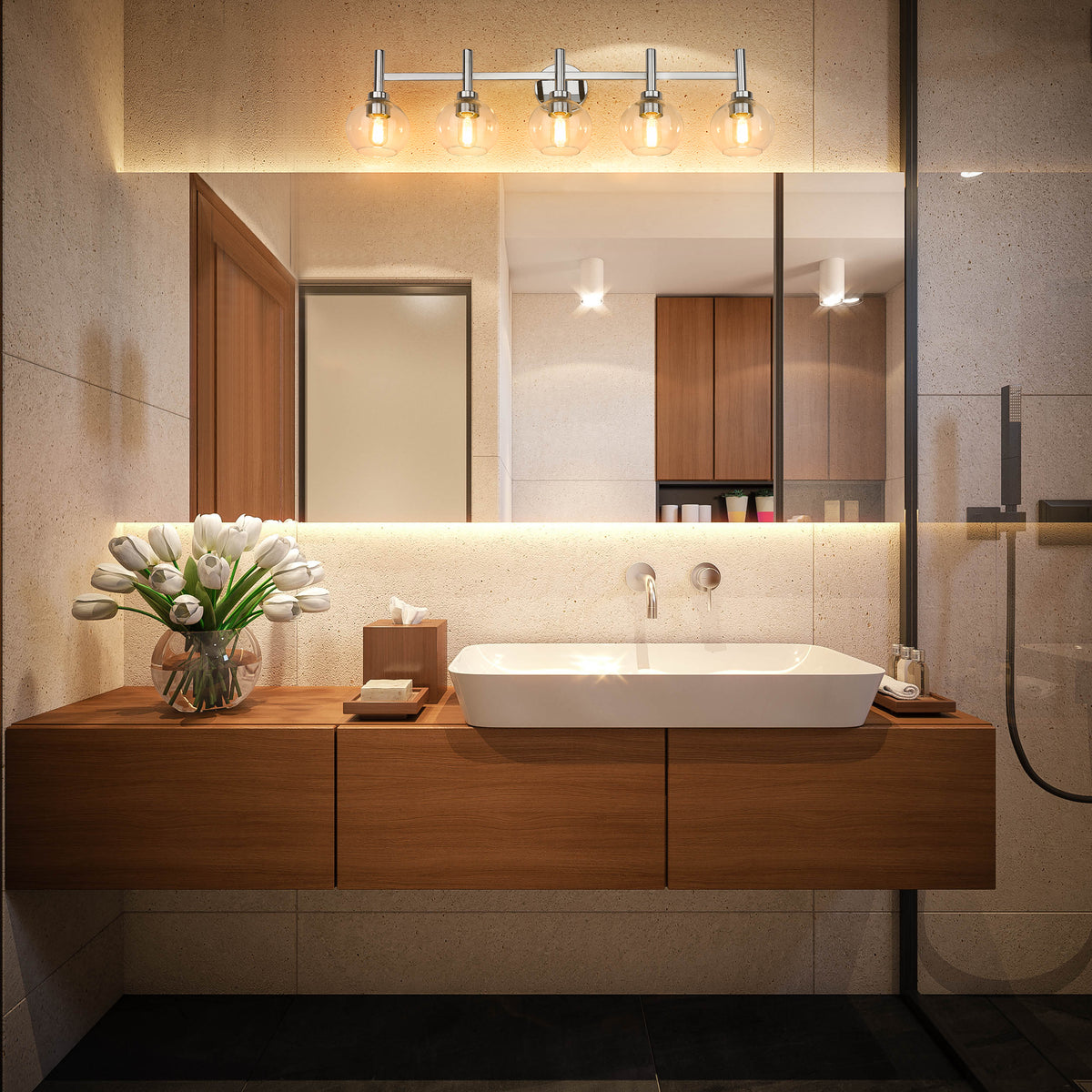 Sutton 5 Light Vanity