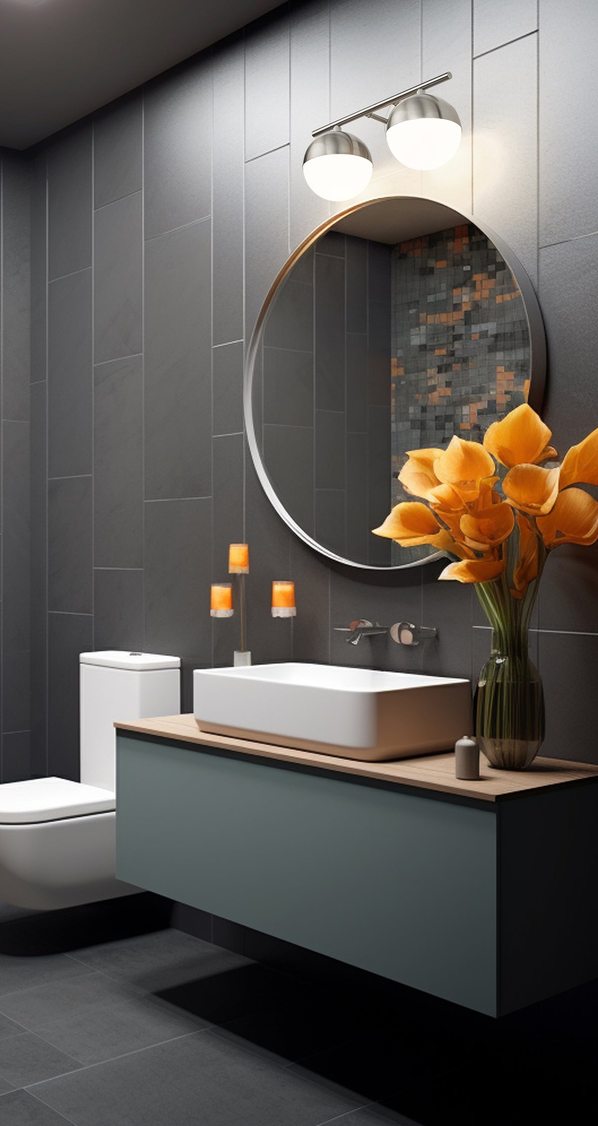 Realm Sphere 2 Light Vanity 2 x 60W - Medium