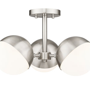 Realm Sphere 3 Light Semi Flush Mount