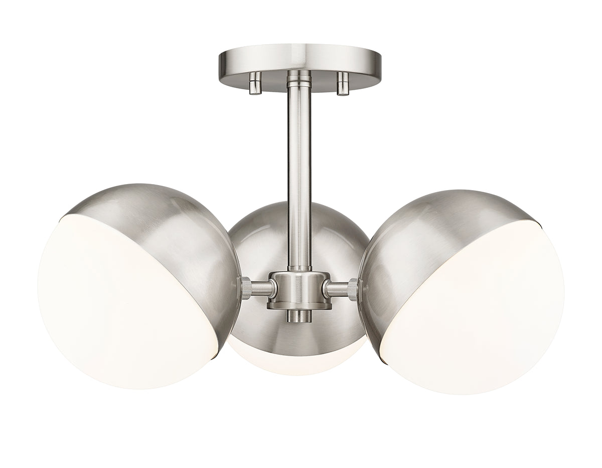 Realm Sphere 3 Light Semi Flush Mount