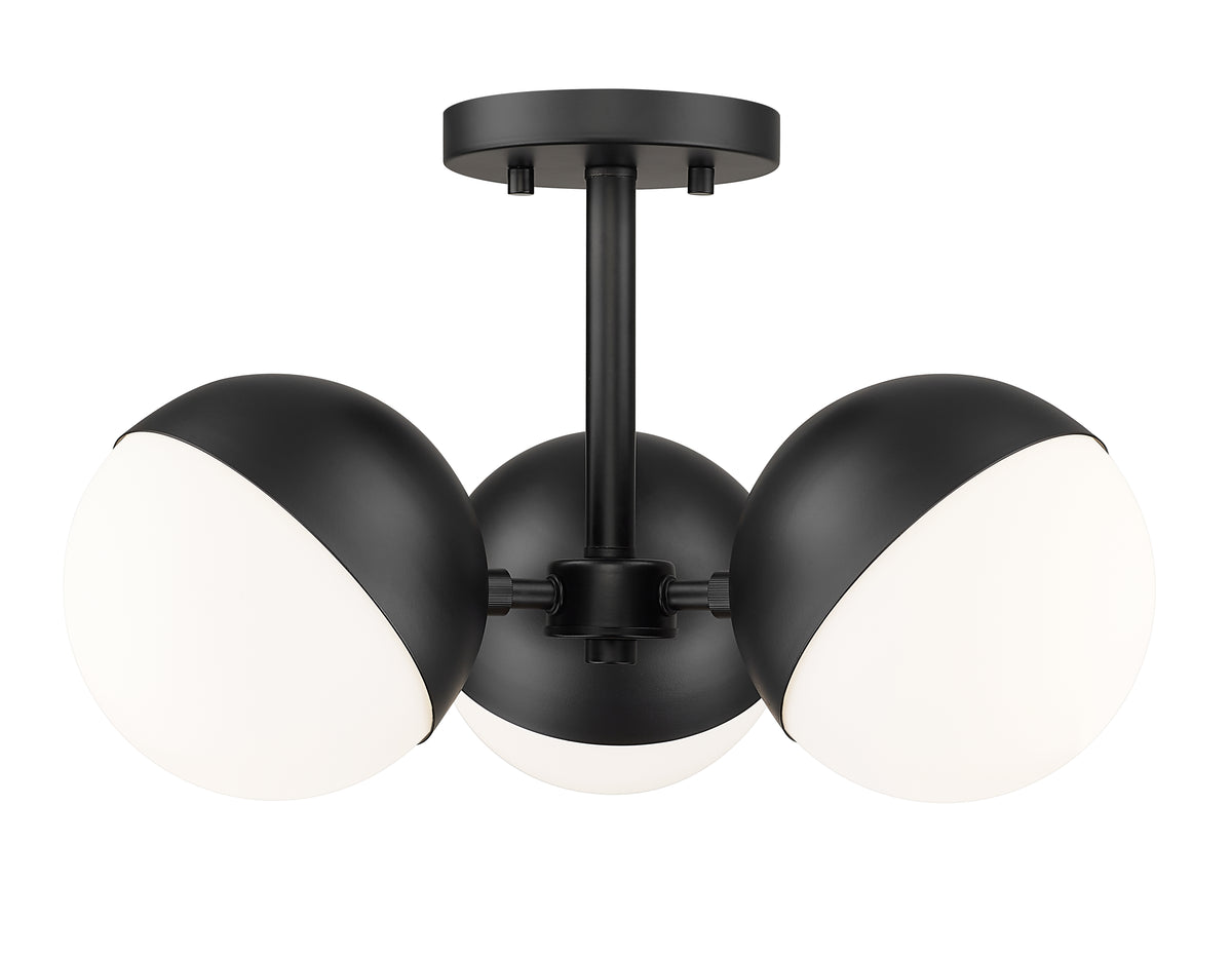 Realm Sphere 3 Light Semi Flush Mount
