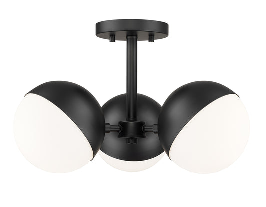 Realm Sphere 3 Light Semi Flush Mount 3 x 60W - Medium