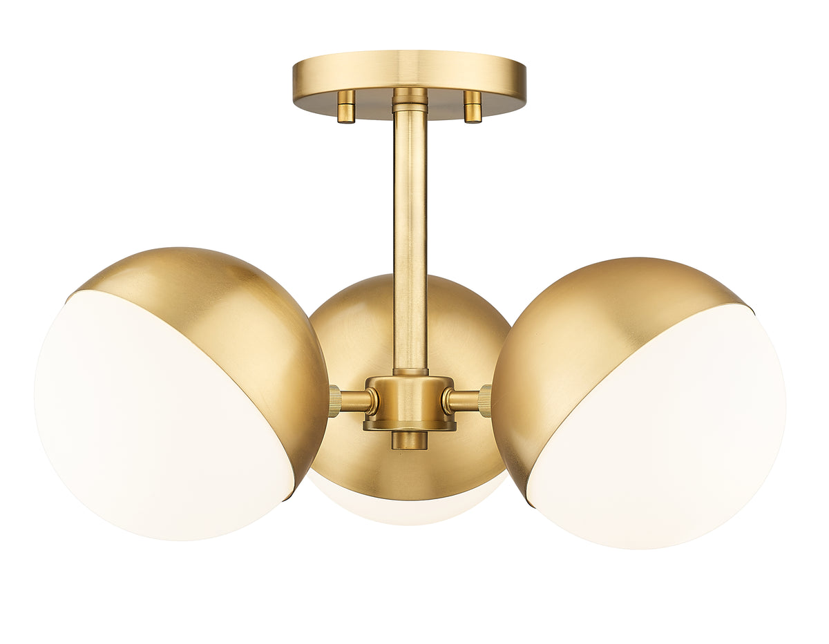 Realm Sphere 3 Light Semi Flush Mount