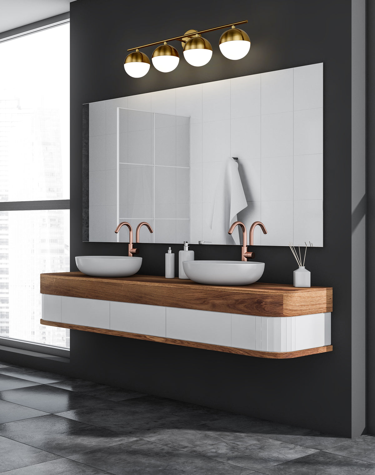 Realm Sphere 4 Light Vanity