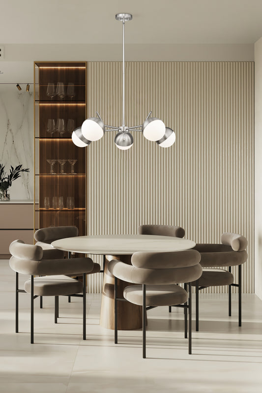 Realm Sphere 5 Light Chandelier