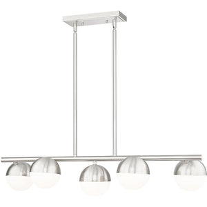 Realm Sphere 5 Light Linear Chandelier 5 x 60W - Medium