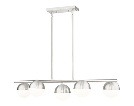 Realm Sphere 5 Light Linear Chandelier 5 x 60W - Medium