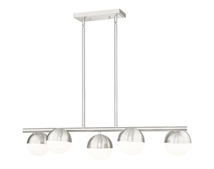 Realm Sphere 5 Light Linear Chandelier 5 x 60W - Medium