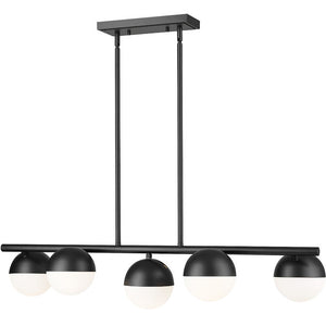Realm Sphere 5 Light Linear Chandelier 5 x 60W - Medium
