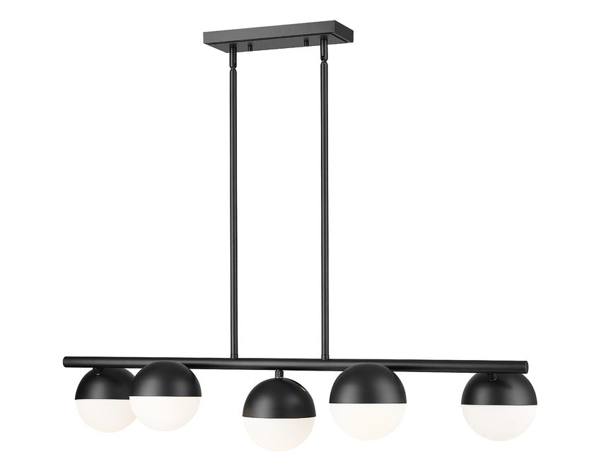 Realm Sphere 5 Light Linear Chandelier 5 x 60W - Medium