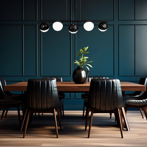 Realm Sphere 5 Light Linear Chandelier