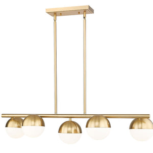 Realm Sphere 5 Light Linear Chandelier 5 x 60W - Medium